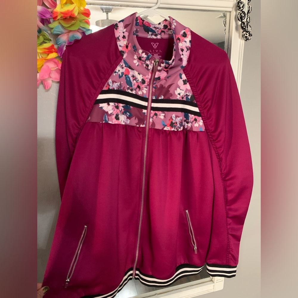Magenta silk Jacket